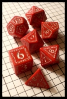 Dice : Dice - Dice Sets - Q Workshop Runic Red and White - Ebay Aug 2010